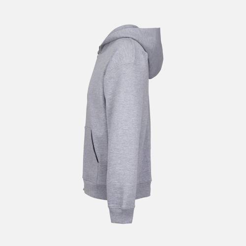 Толстовка унисекс на молнии Jelo, серый меланж фото 4