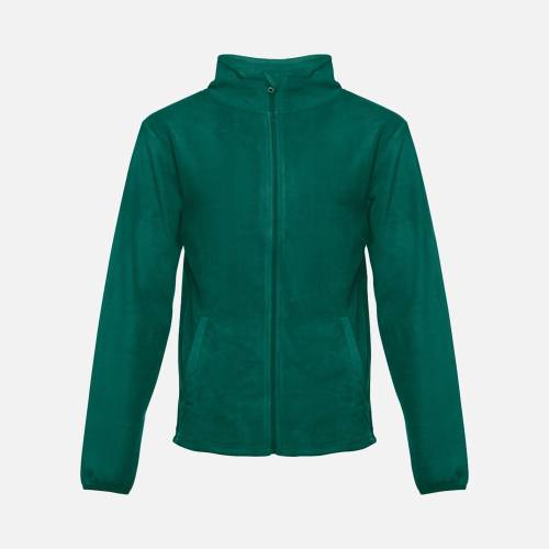 Куртка флисовая мужская Helsinki, темно-зеленая фото 2