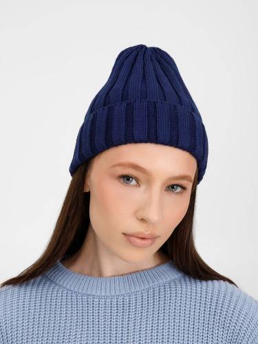 Шапка Metelitsa, темно-синяя (сапфир) фото 6 Шапка Metelitsa, темно-синяя (сапфир) фото 6