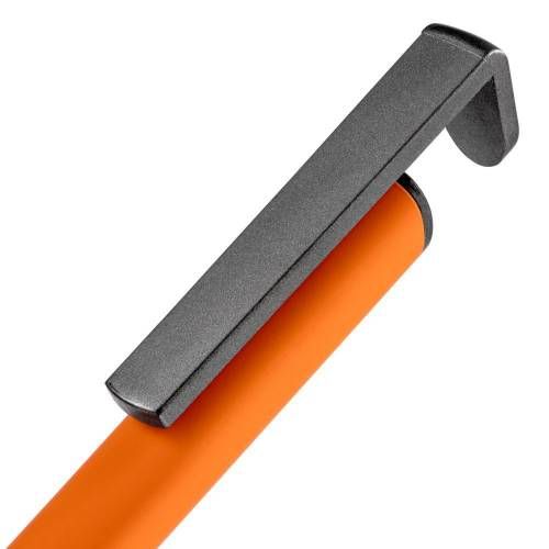 Ручка шариковая Standic с подставкой для телефона, оранжевая фото 6