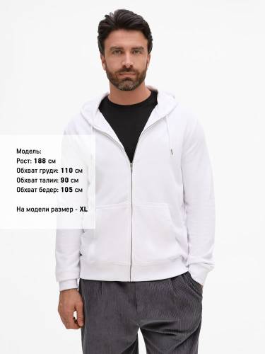 Толстовка унисекс Calipso, белая фото 6