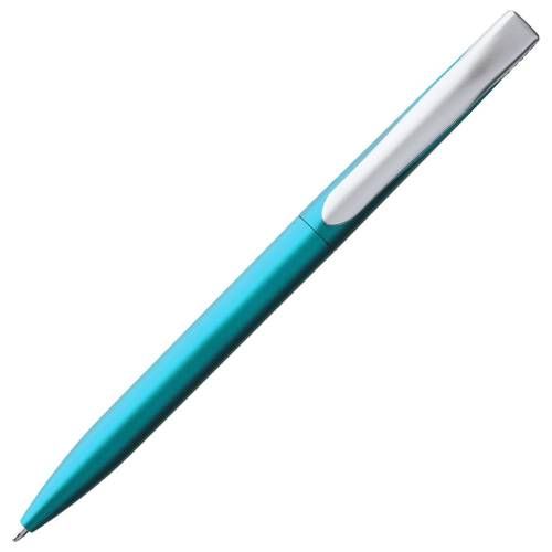 Ручка шариковая Pin Silver, голубой металлик фото 4