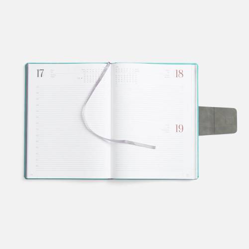 Ежедневник Grande Strap на заказ, датированный, бирюзовый фото 10