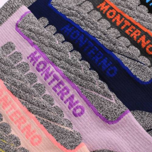Термоноски женские высокие Monterno Sport, фиолетовые с серым фото 5