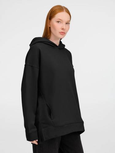 Худи оверсайз унисекс Tolla, черное фото 8