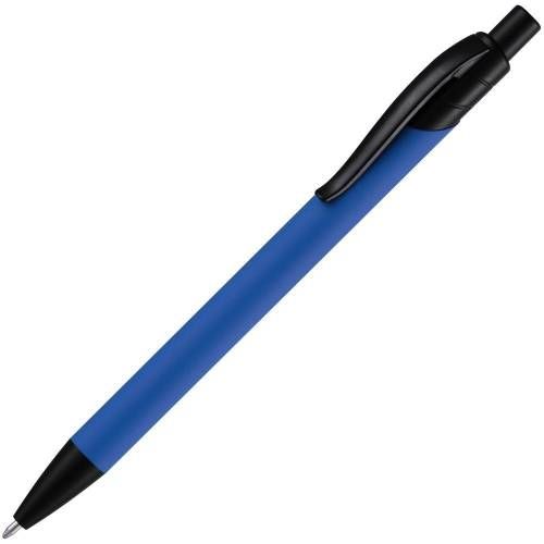 Ручка шариковая Undertone Black Soft Touch, ярко-синяя фото 2