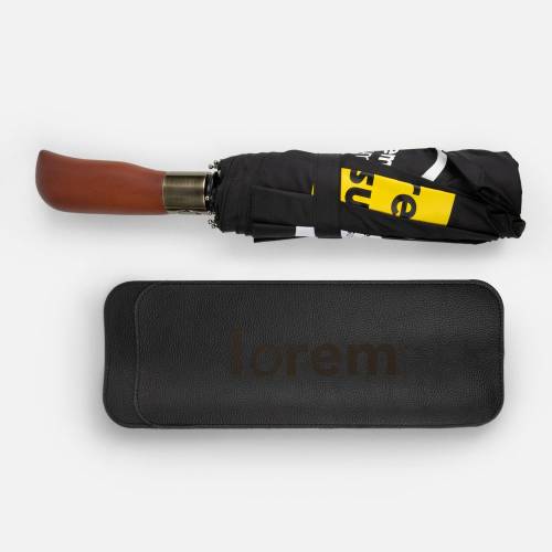 Зонт складной Cloudburst в подарочной упаковке, черный фото 16