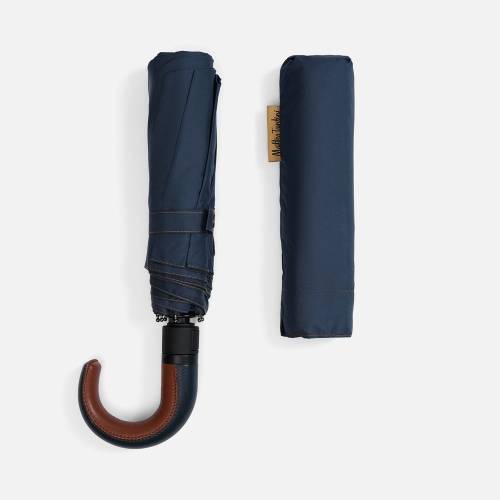 Складной зонт Palermo, темно-синий фото 6