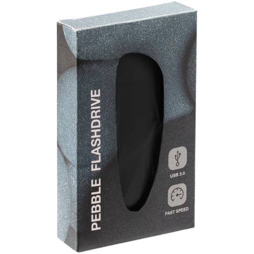Флешка Pebble, черная, USB 3.0, 16 Гб фото 4