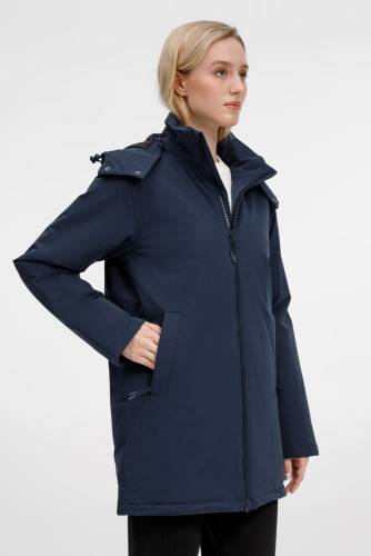 Куртка-парка унисекс Sfera, темно-синяя фото 18