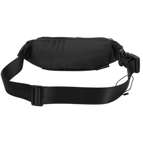 Поясная сумка tagBag со светоотражающим элементом, черная фото 6