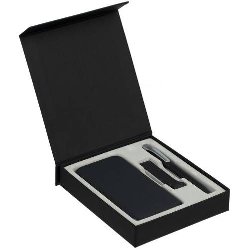 Коробка Rapture для аккумулятора 10000 мАч, флешки и ручки, черная фото 4