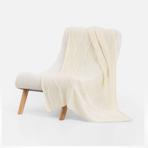 Плед Curve Verve, молочно-белый фото 5 Плед Curve Verve, молочно-белый фото 5