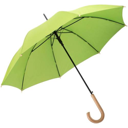 Зонт-трость OkoBrella, зеленое яблоко фото 3