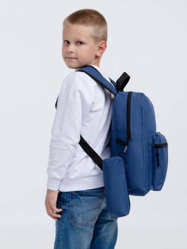 Детский рюкзак Base Kids с пеналом, темно-синий фото 11