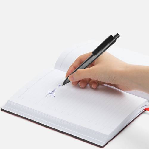 Ручка шариковая Ridge в футляре, черная фото 5