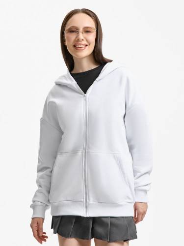 Толстовка унисекс оверсайз Sartoro, белая фото 11