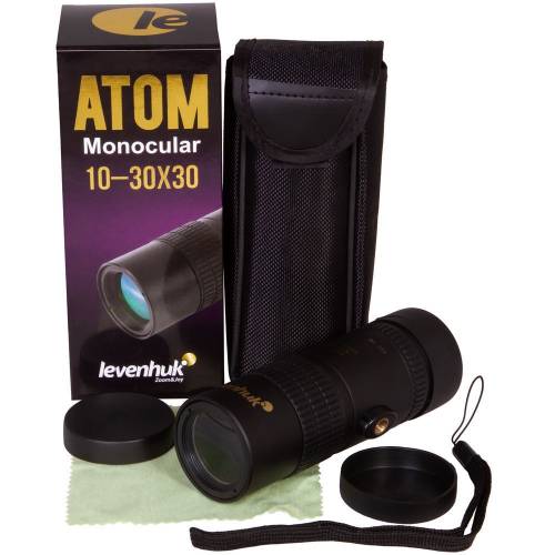 Монокуляр Atom 10-30х, линзы 30 мм фото 8
