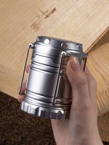 Кемпинговый фонарь Lindau, серебристый фото 10 Кемпинговый фонарь Lindau, серебристый фото 10