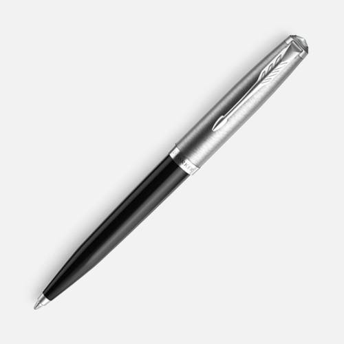 Ручка шариковая Parker 51 Black CT, черная фото 2