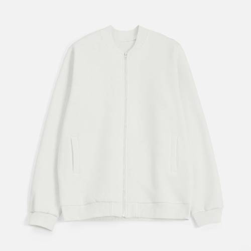 Бомбер унисекс Estado, молочно-белый фото 3