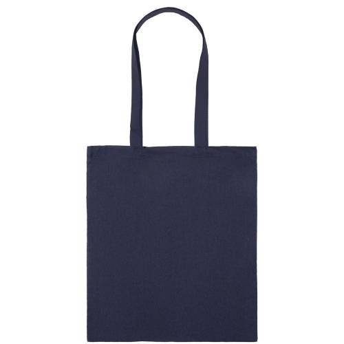 Холщовая сумка Basic 105, темно-синяя фото 4