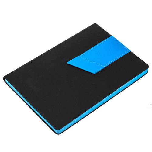 Ежедневник Bookmark, недатированный, черный с голубым фото 5