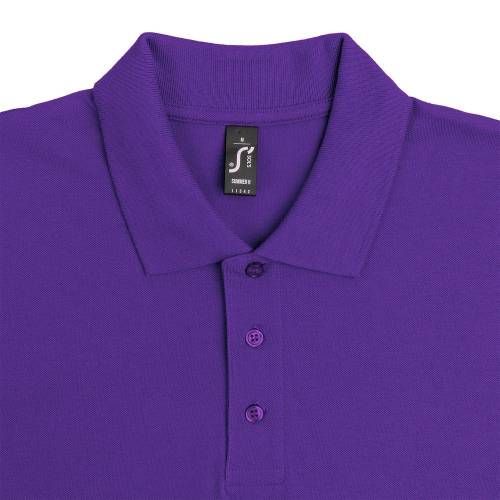 Рубашка поло мужская Summer 170, темно-фиолетовая фото 4