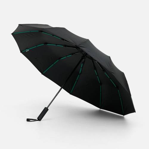 Зонт складной с УФ-защитой Ribstar, черный фото 2
