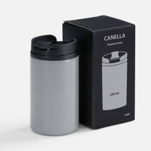 Термостакан Canella, серый матовый фото 6