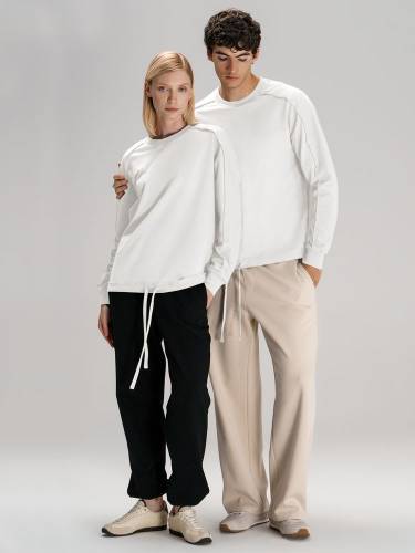 Свитшот унисекс Vozduh, молочно-белый фото 10