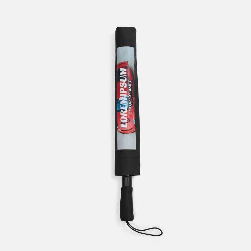 Зонт складной Big Arc, черный фото 11