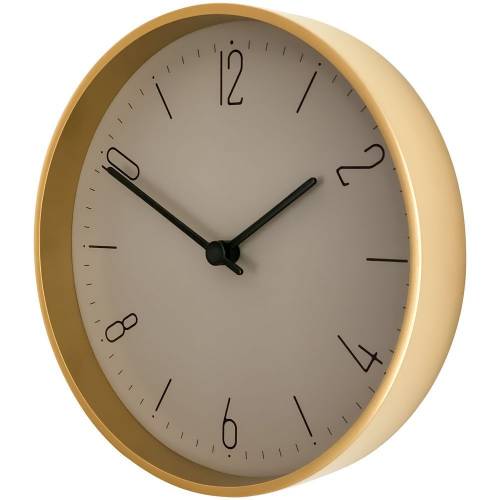 Часы настенные Jewel, серый и матовое золото фото 3