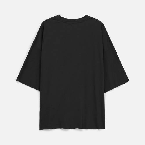 Футболка унисекс оверсайз T1, черная фото 8