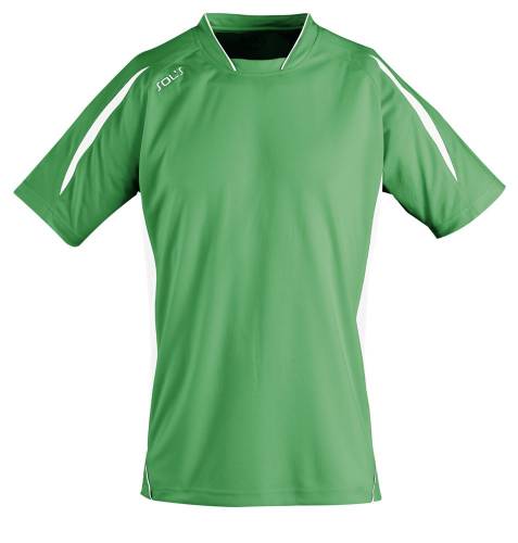 Футболка спортивная Maracana 140, зеленая с белым фото 2