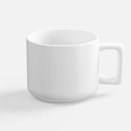 Чашка Jumbo в коробке матовая, белая фото 3