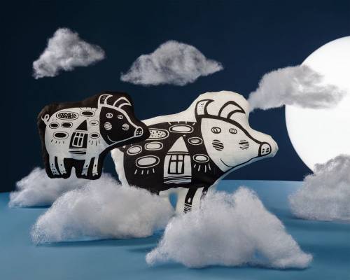 Игрушка «Свинка, витающая в облаках», белая фото 9