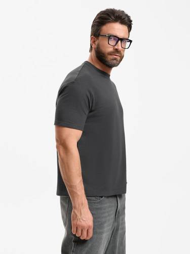 Футболка унисекс Durington, темно-серая (графит) фото 6