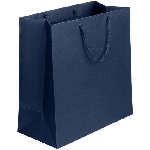 Пакет бумажный Porta L, темно-синий фото 2