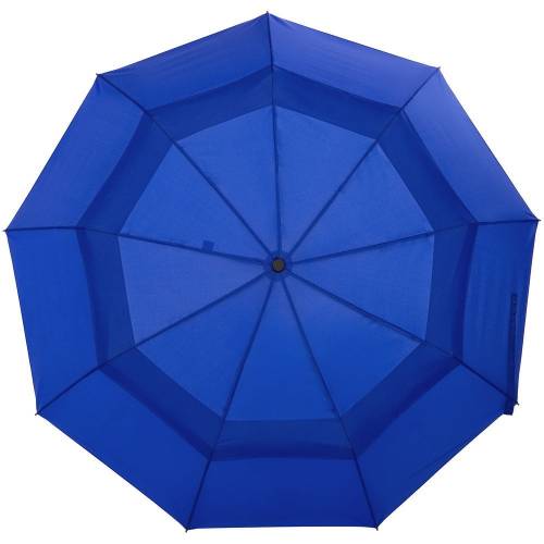 Складной зонт Dome Double с двойным куполом, синий фото 3