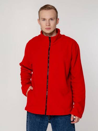 Куртка флисовая унисекс Manakin, красная фото 7