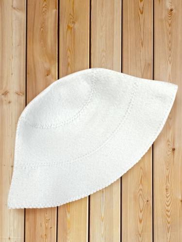 Банная шапка Panam, белая фото 4