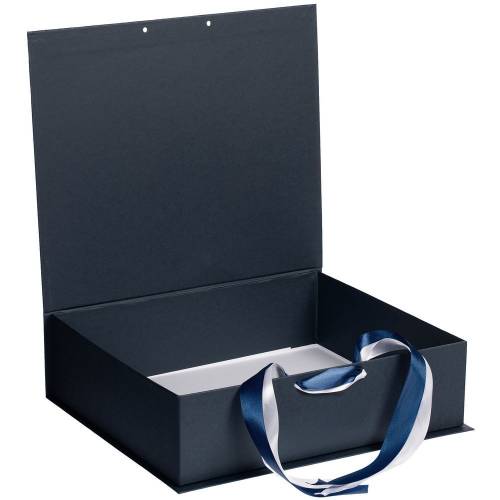 Коробка на лентах Tie Up, синяя фото 3