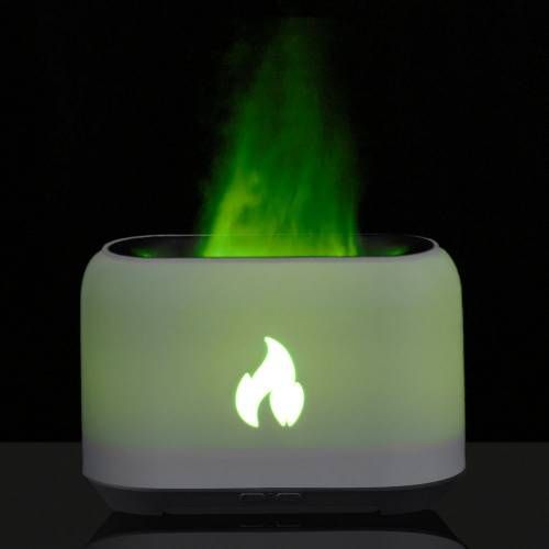Увлажнитель-ароматизатор Fire Flick с имитацией пламени, белый фото 11