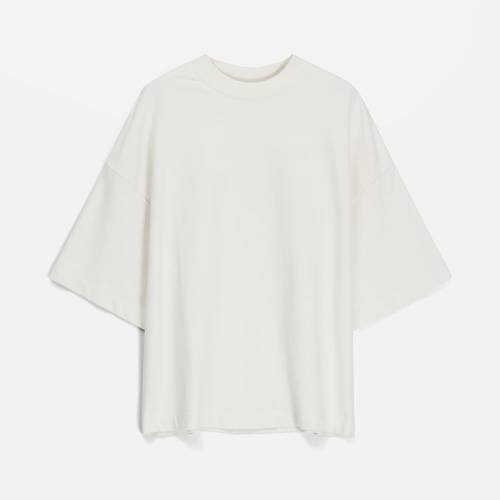 Футболка оверсайз унисекс T9, молочно-белая фото 10