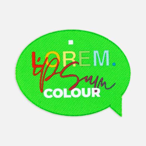 Наклейка тканевая Lunga Bubble, M, зеленый неон фото 3