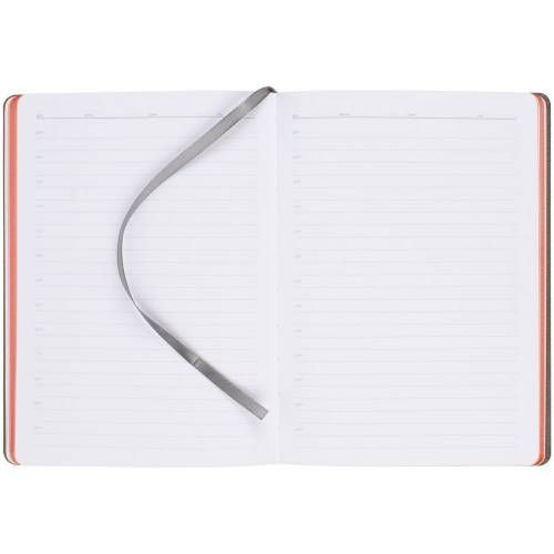 Ежедневник Frame, недатированный, оранжевый с серым фото 8