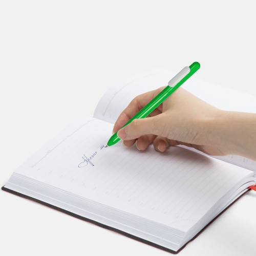 Ручка шариковая Swiper, зеленая с белым фото 5 Ручка шариковая Swiper, зеленая с белым фото 5