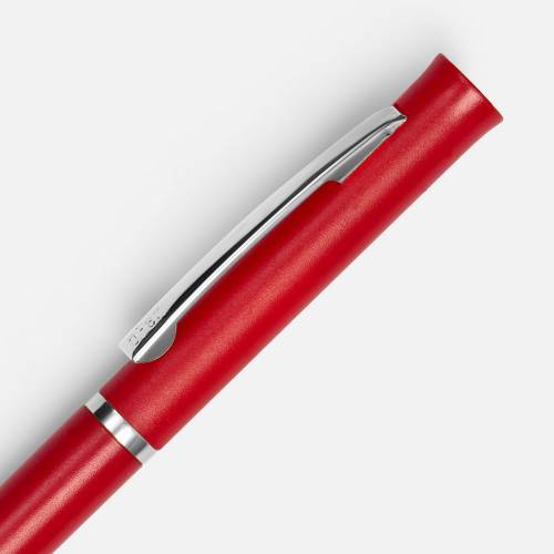 Ручка шариковая Euro Chrome, красная фото 4