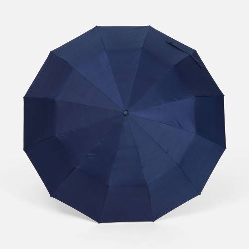 Зонт складной с УФ-защитой Ribstar, темно-синий фото 3